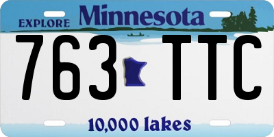 MN license plate 763TTC
