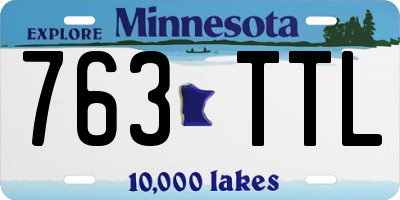 MN license plate 763TTL