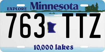 MN license plate 763TTZ