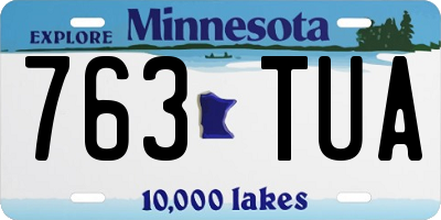 MN license plate 763TUA