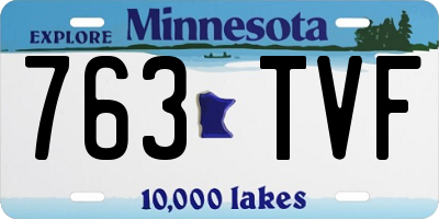 MN license plate 763TVF