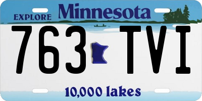 MN license plate 763TVI
