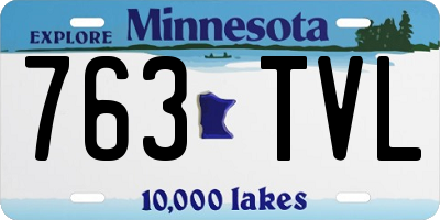 MN license plate 763TVL