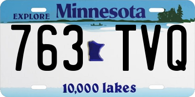 MN license plate 763TVQ