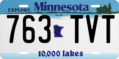MN license plate 763TVT