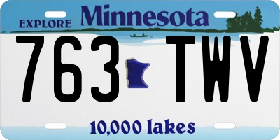 MN license plate 763TWV