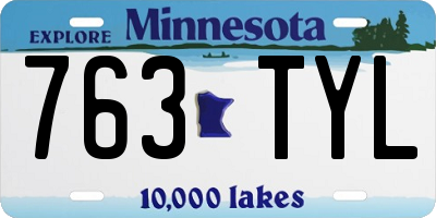 MN license plate 763TYL