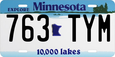 MN license plate 763TYM
