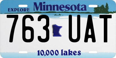 MN license plate 763UAT