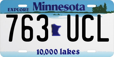 MN license plate 763UCL