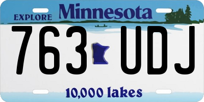 MN license plate 763UDJ