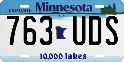 MN license plate 763UDS