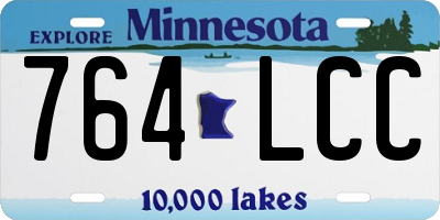 MN license plate 764LCC