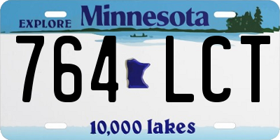 MN license plate 764LCT