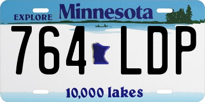 MN license plate 764LDP