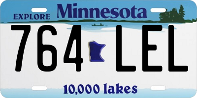 MN license plate 764LEL