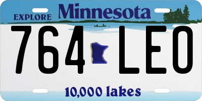 MN license plate 764LEO