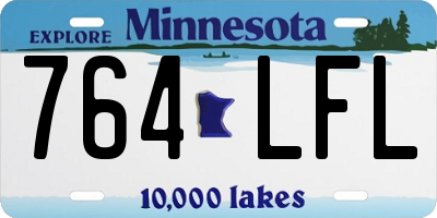 MN license plate 764LFL