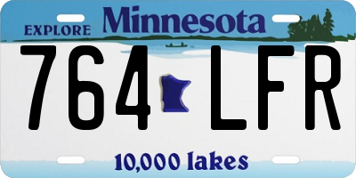 MN license plate 764LFR