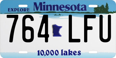 MN license plate 764LFU
