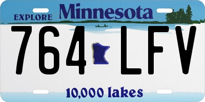 MN license plate 764LFV