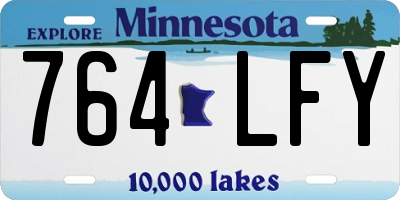 MN license plate 764LFY