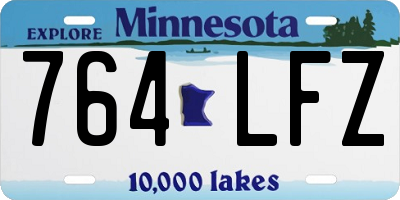 MN license plate 764LFZ