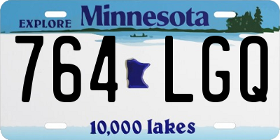 MN license plate 764LGQ