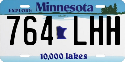 MN license plate 764LHH