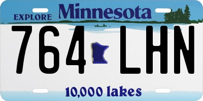 MN license plate 764LHN