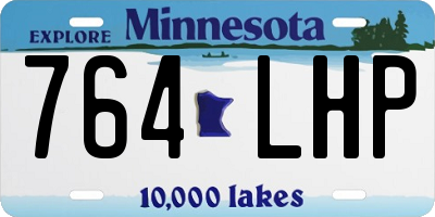 MN license plate 764LHP