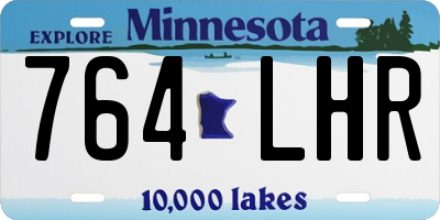 MN license plate 764LHR