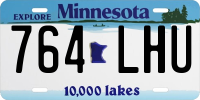 MN license plate 764LHU