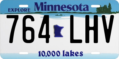 MN license plate 764LHV