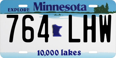 MN license plate 764LHW