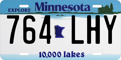 MN license plate 764LHY