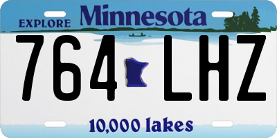 MN license plate 764LHZ