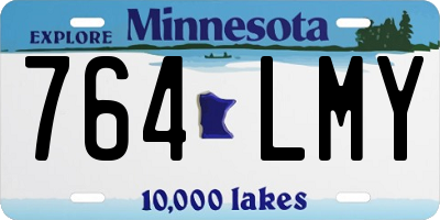 MN license plate 764LMY