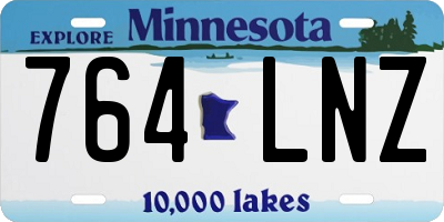 MN license plate 764LNZ