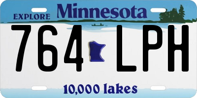 MN license plate 764LPH