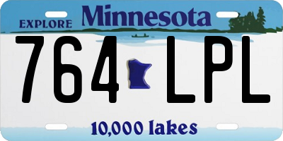MN license plate 764LPL