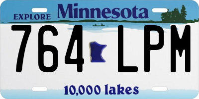 MN license plate 764LPM