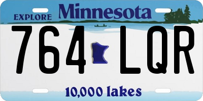MN license plate 764LQR