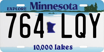 MN license plate 764LQY