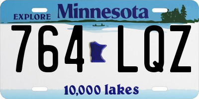 MN license plate 764LQZ