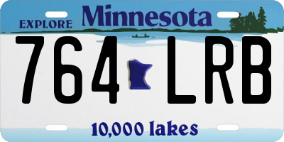MN license plate 764LRB