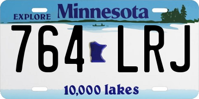 MN license plate 764LRJ