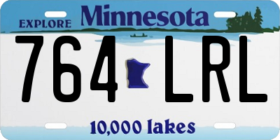 MN license plate 764LRL