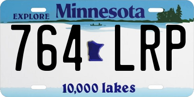 MN license plate 764LRP