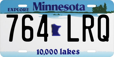 MN license plate 764LRQ